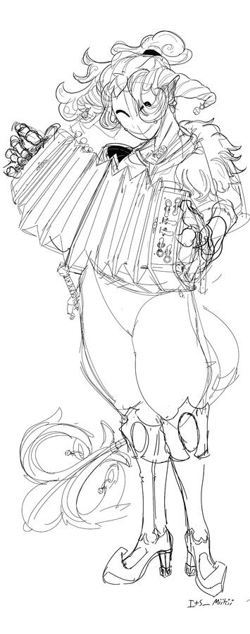 imp The Harlequin Design Sketch